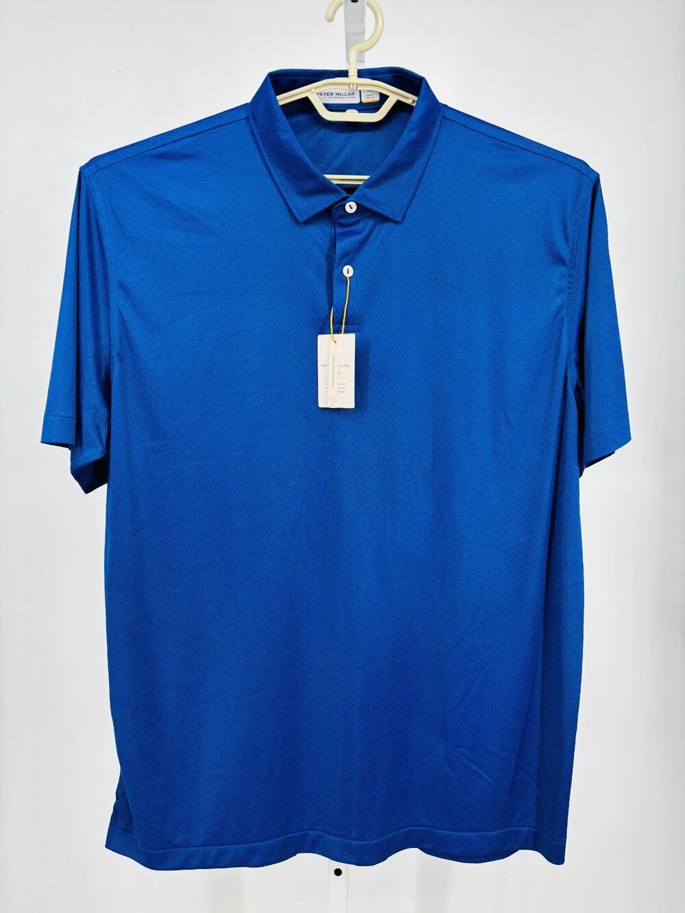 Peter Millar Featherweight Golf Polo Shirt Mens XL Tide Blue UPF 50+ MS25EK92S